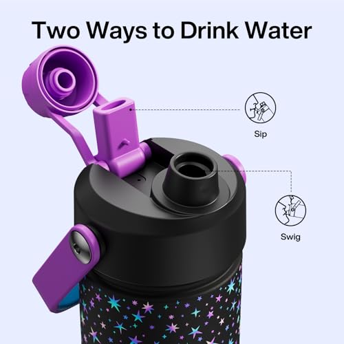 Insulated Water Bottle with Straw Stainless Steel Water Bottle