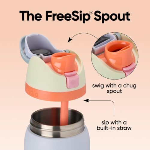 FreeSip Stainless Steel Water Bottle 32 oz Beach House