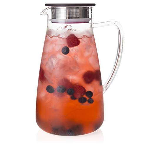 Flask Glass Iced Tea Jug 64oz