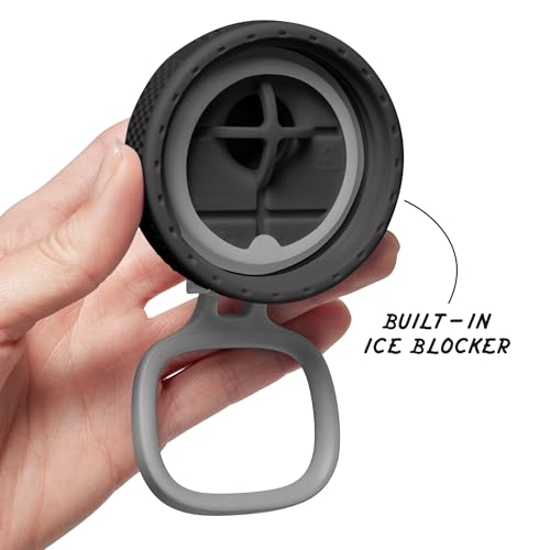 Sport Triple Insulated Water Bottle with Spout Lid and Ice Blocker