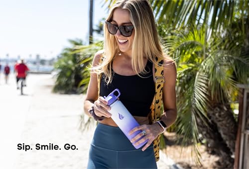 Stainless Steel Insulated Water Bottle with Straw