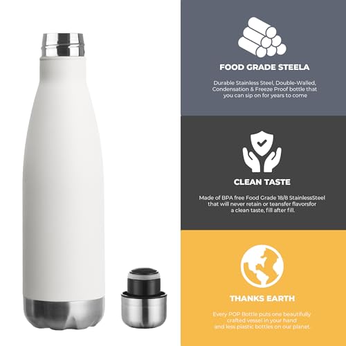 17oz Sport Water Bottle Vacuum Insulated Stainless Steel Leak