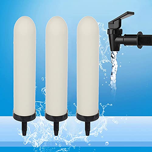 2PCS 10 inch Replacement Ceramic Filter Candle with Activated Carbon for Countertop Gravity Water Filter System