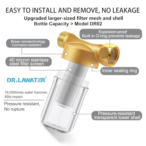 DR03 Reusable Brass Washer Wate Filter
