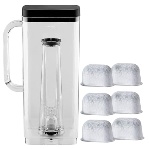 Replacement Parts 66oz Water Reservoir with Filter Holder and 6 charcoal Water Filters