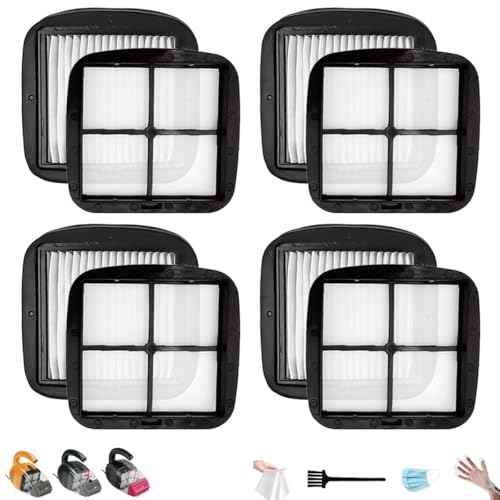 97D5 vacuum filter for bissell pet hair eraser vacuum filter Corded Handheld Vacuum 33A1 (4 Count)