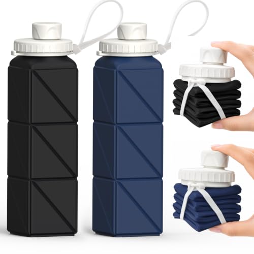 Collapsible Water Bottles 21oz (2 Count)