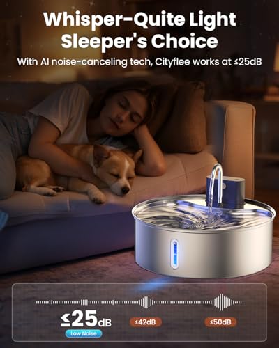 Wireless Dog Water Fountain for Large Dogs