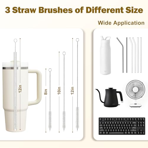 5Pcs Water Bottle Cleaner Brush Set 5 in 1 Cup Straw Cleaning Brush (5 Count)