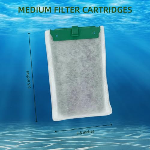 10 Pack Medium Replacement Filter Cartridges for Tetra Whisper Bio (10 Count)