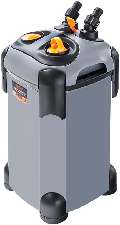 Aquarium External Canister Filter, Fish Tank Water Circulation Filter with Filter Media 171/225/266/317/397/480