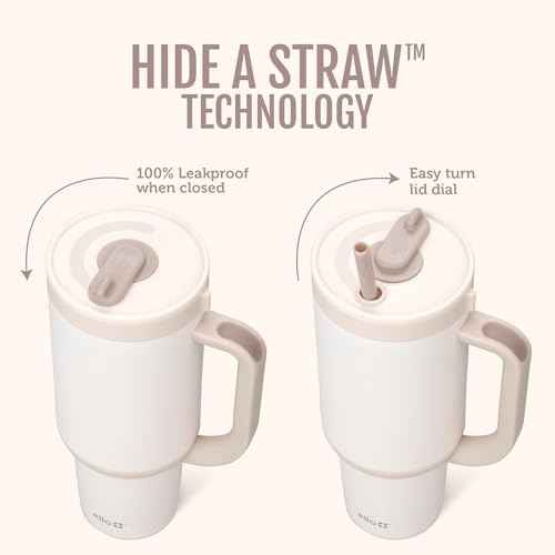 Oasis 30oz Tumbler with Handle & Retracting Straw