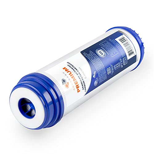 5 Micron 10 x 2.5 Premium Granular Activated Carbon Water Filter Cartridge Replacement (6 Count)