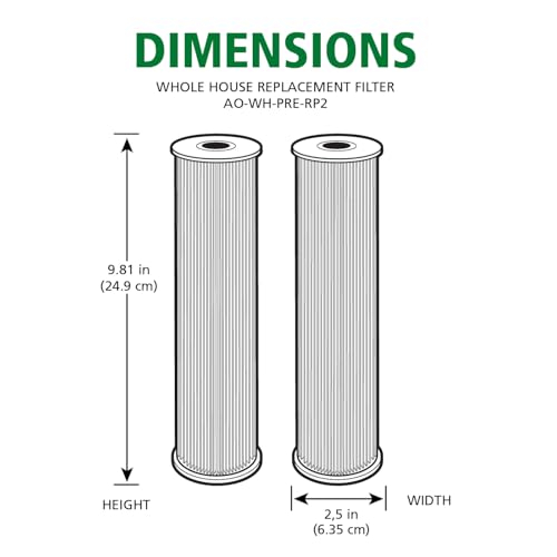 2.5"x10" 20 Micron Universal Sediment Filter (2 Count)