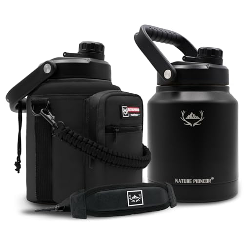 84 oz Insulated Water Bottle Jug with Carrier Bag