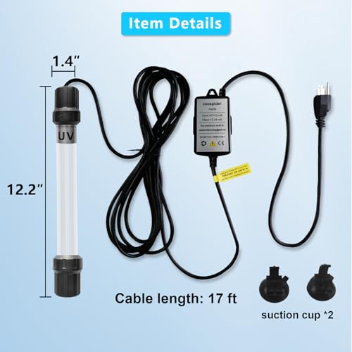 18W Aquarium UV Light for 100