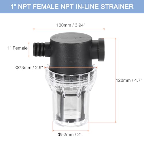 Pressure Washer Filter 1" NPT Female Thread