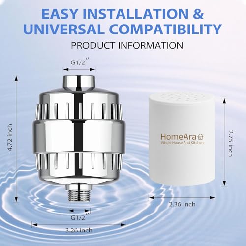 20 Stage Shower Filter for Hard Water