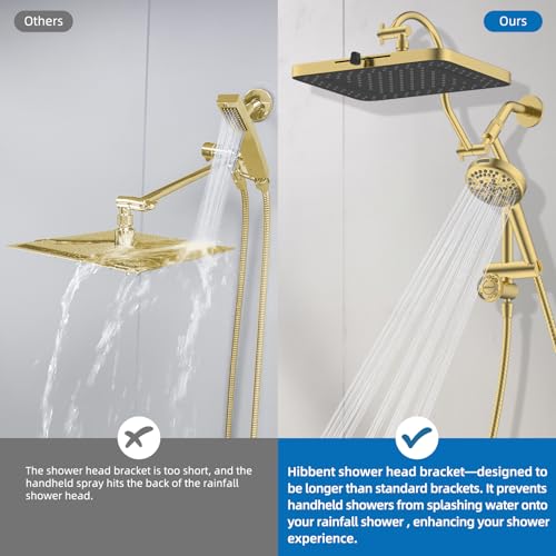 cUPC Certified High Pressue 13'' Rainfall Shower Head with 5