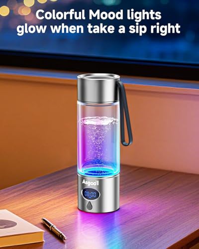 360ml Portable Hydrogen Water Bottle Generator with PEM