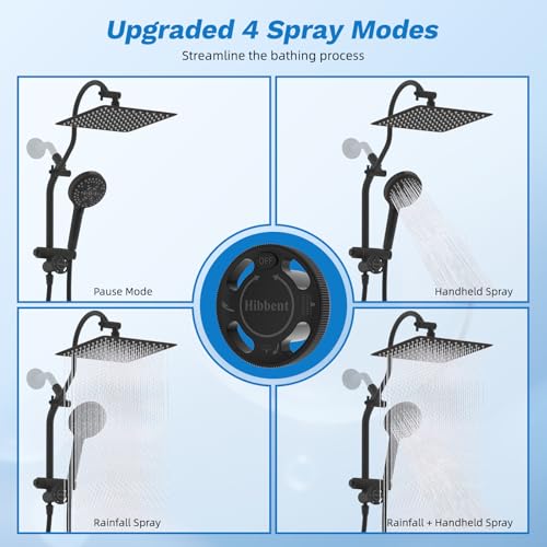 High Pressue All Metal 10" Rainfall Shower Head