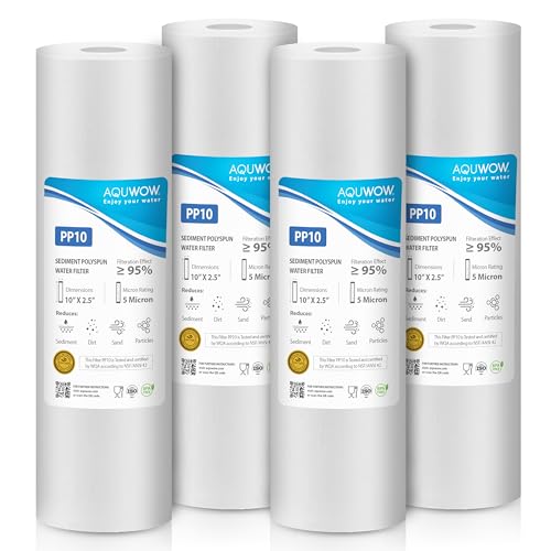 PP10 5 Micron 2.5" x 10" Filter Set