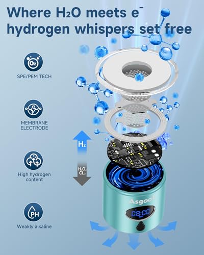 360ml Portable Hydrogen Water Bottle Generator with PEM