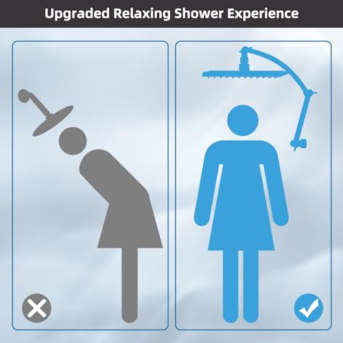 12'' Rain Shower Head with 16'' Extension Arm