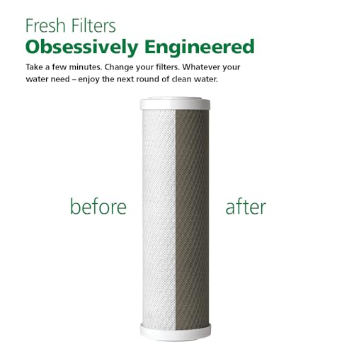 2.5"x10" 5 Micron Carbon Block Sediment Filter (2 Count)