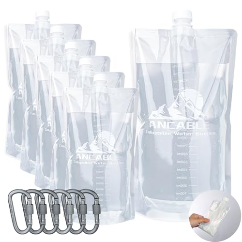 64oz Collapsible Water Bottles (6 Count)