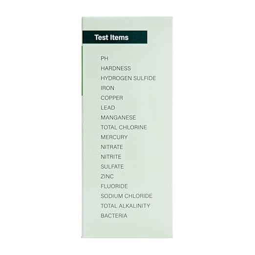Restaurantware Instant Multiple-Use Water Test Kit 100 Count 17-in-1 Water Test Kit, 2 Bacteria Tests, For Tap & Well Water, Chlorine Testing Strips, Tests For Lead, Bacteria, Hardness, Fluoride