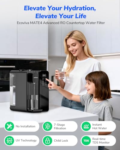 Countertop Reverse Osmosis Water Filter with UV