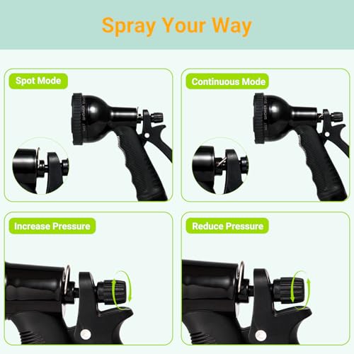 2.1Gallon (8L) Portable Shower for Beach & Camping, 10 Spray Modes