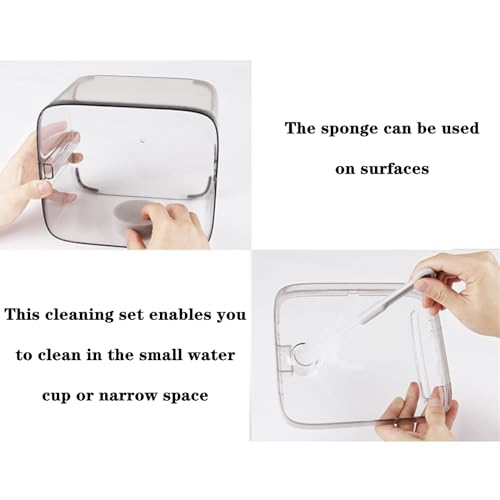 3 PCS Cat Water Fountain Cleaning Set Professional Brushes & Sponge