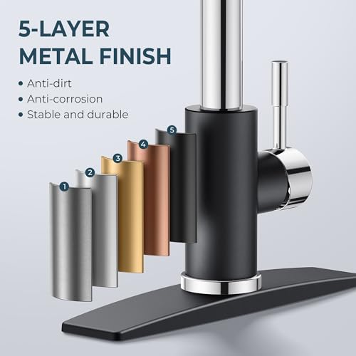 Kitchen Sink Faucet with Pull Down Sprayer