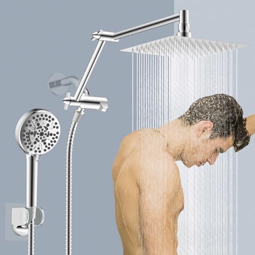 Metal Rain Shower Head with Handheld