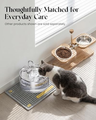 Glass Cat Water Fountain (108 Fl Oz)