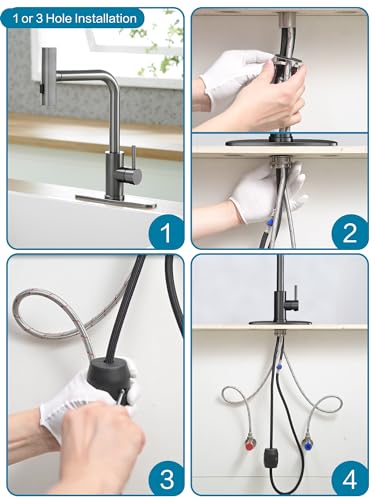 Kitchen Faucets with Pull Down Sprayer