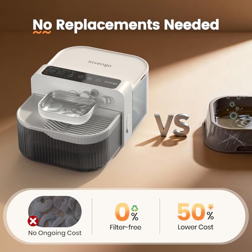 Filterless Cat Water Fountain with Wastewater Separation