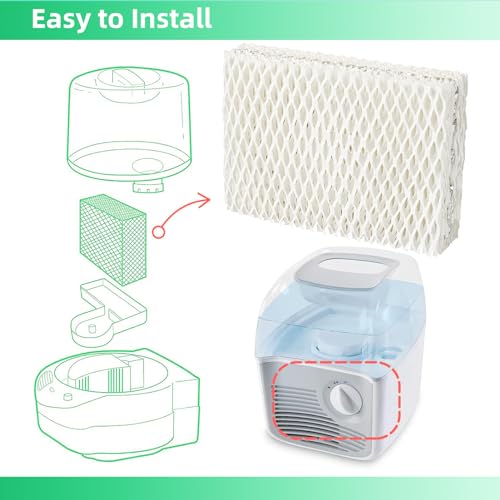 6 Pack WF813 Humidifier Filters Replacement Compatible with Equate EQWF813 PCWF813 Relion RCM832 RCM (6 Count)