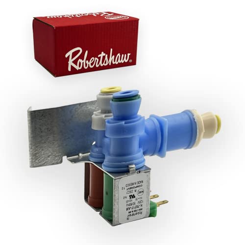 IMV708 Valve OEM Mania] IMV708 W10408179 4389177 NEW OEM Produced for Whirlpool Kitchenaid Kenmore Refrigerator Water Valve by Robertshaw Replacement Part