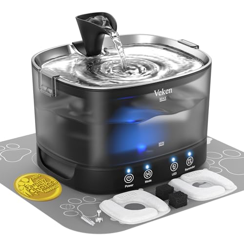 85oz 2.5L Cordless Cat Water Fountain for Cats