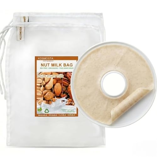 2 Pack 12.2×17.7inch nut bag strainer with Fruit Roll Sheets