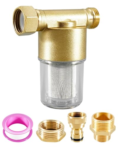 40 Micron Reusable Sediment Filter Brass Inline 1