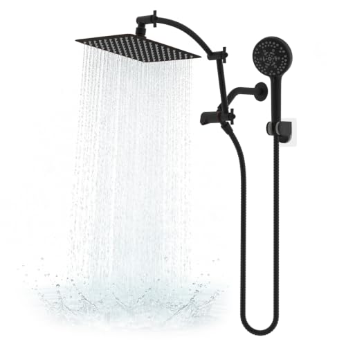 Metal 10" High Pressure Rain Shower Head Combo