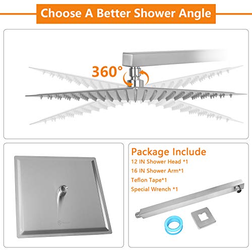 Shower Head with Extension Arm