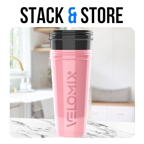 2 Pack 28oz Protein Shaker Bottle for Protein Mixes (2 Count)