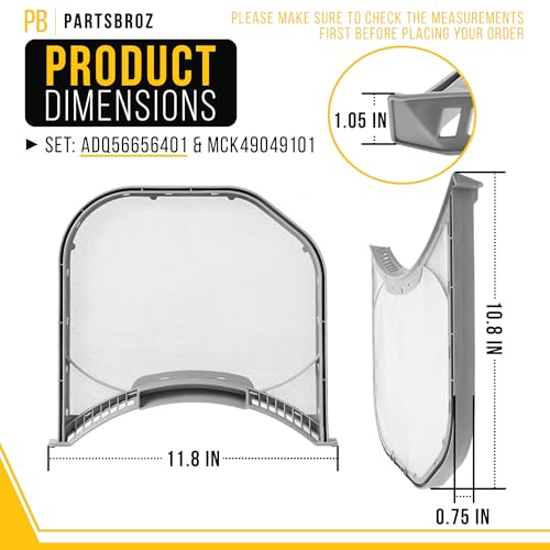 ADQ56656401 Dryer Lint Filter Screen Trap (2 Count)