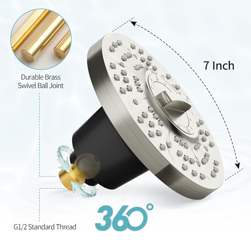 7 Inch Filtered Shower Head