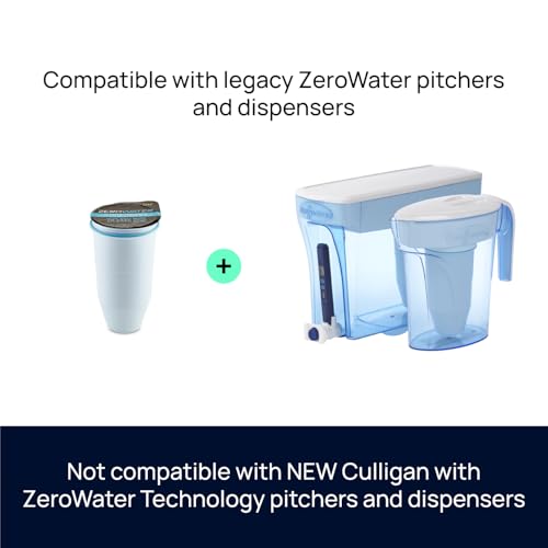 7-Cup 5-Stage Water Filter Pitcher 0 TDS for Improved Tap Water Taste - IAPMO Certified to Reduce Lead, Chromium, and PFOA/PFOS